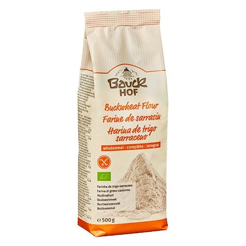 Bauckhof Boghvedemel Fuldkorn Gl.Fri Ø (500 gr)