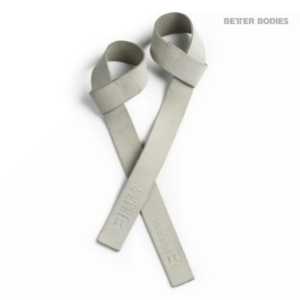 Better Bodies - Leather Lifting Straps - White