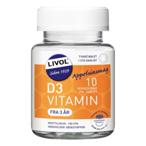 Livol D-vitamin 10µg Tyggetabletter (150 tab)