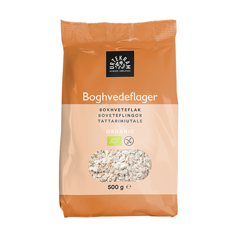 Urtekram Boghvedeflager Ø 500 mg.