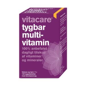 VitaCare Tygbar Multivitamin til voksne (11+) • 100 tab.