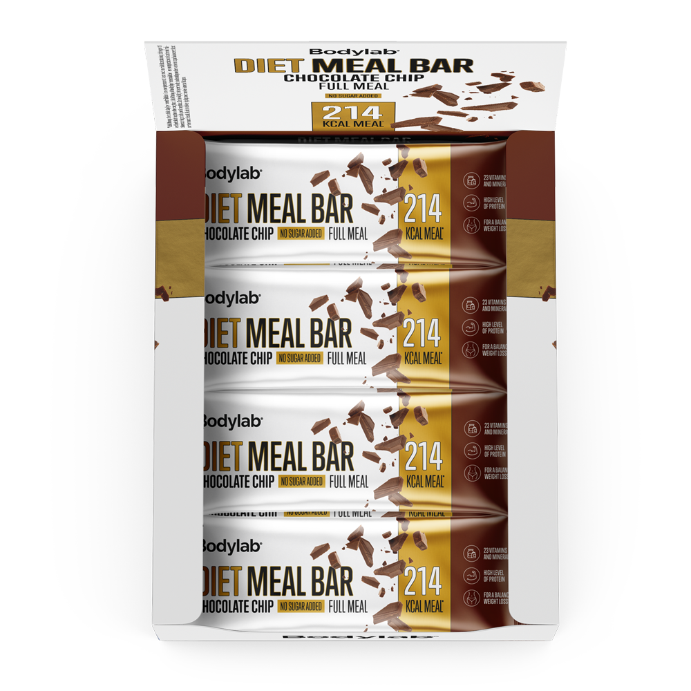 Bodylab Diet Meal Bar (12 x 55 g) - Chocolate Chip