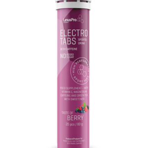 LinusPro Elektrolyt Tabs m. Koffein - Berry