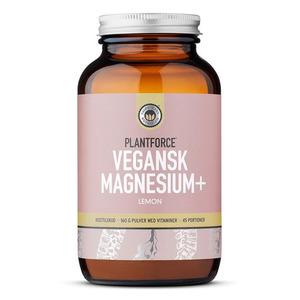 Plantforce vegansk Magnesium Plus Lemon - 160 gr.
