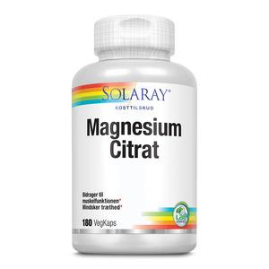 Solaray Magnesium Citrat - 180 kaps.