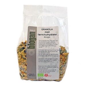 Biogan Granola med færre kulhydrater Ø, 400g
