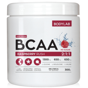 Bodylab BCAA Instant - Raspberry Rush, 300g.