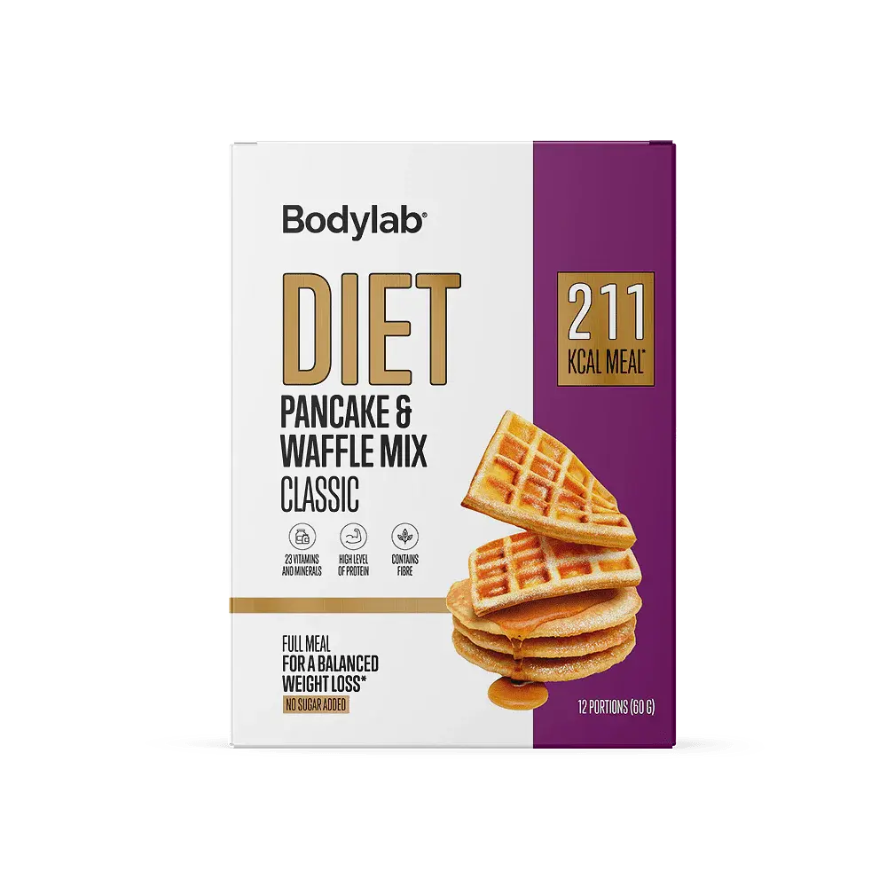 Bodylab Diet Pancake & Waffle mix - classic, 12x60 g