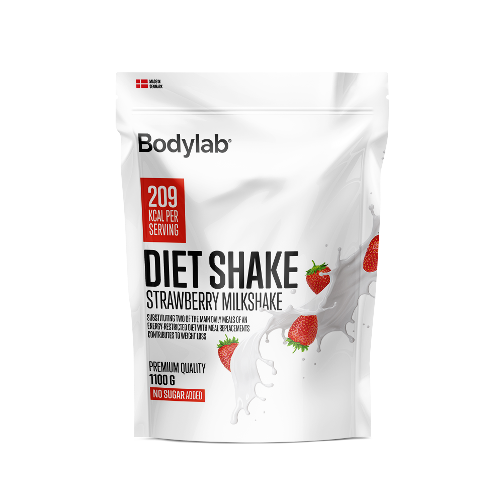 Bodylab Diet Shake - Strawberry Milkshake, 1100g.