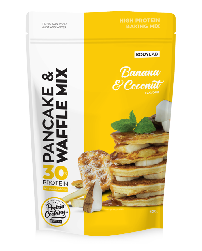 Bodylab Protein Pancake & Waffle Mix Banana Coconut, 500g.