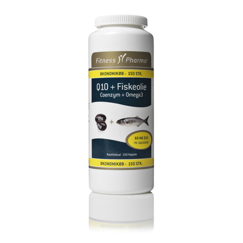 Fitness Pharma Q10 med fiskeolie (150 stk)