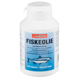 Lekaform Fiskeolie 500 mg ren fiskeolie (300 kaps)