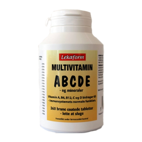 Lekaform Multivitamin ABCDE (360 tabletter)