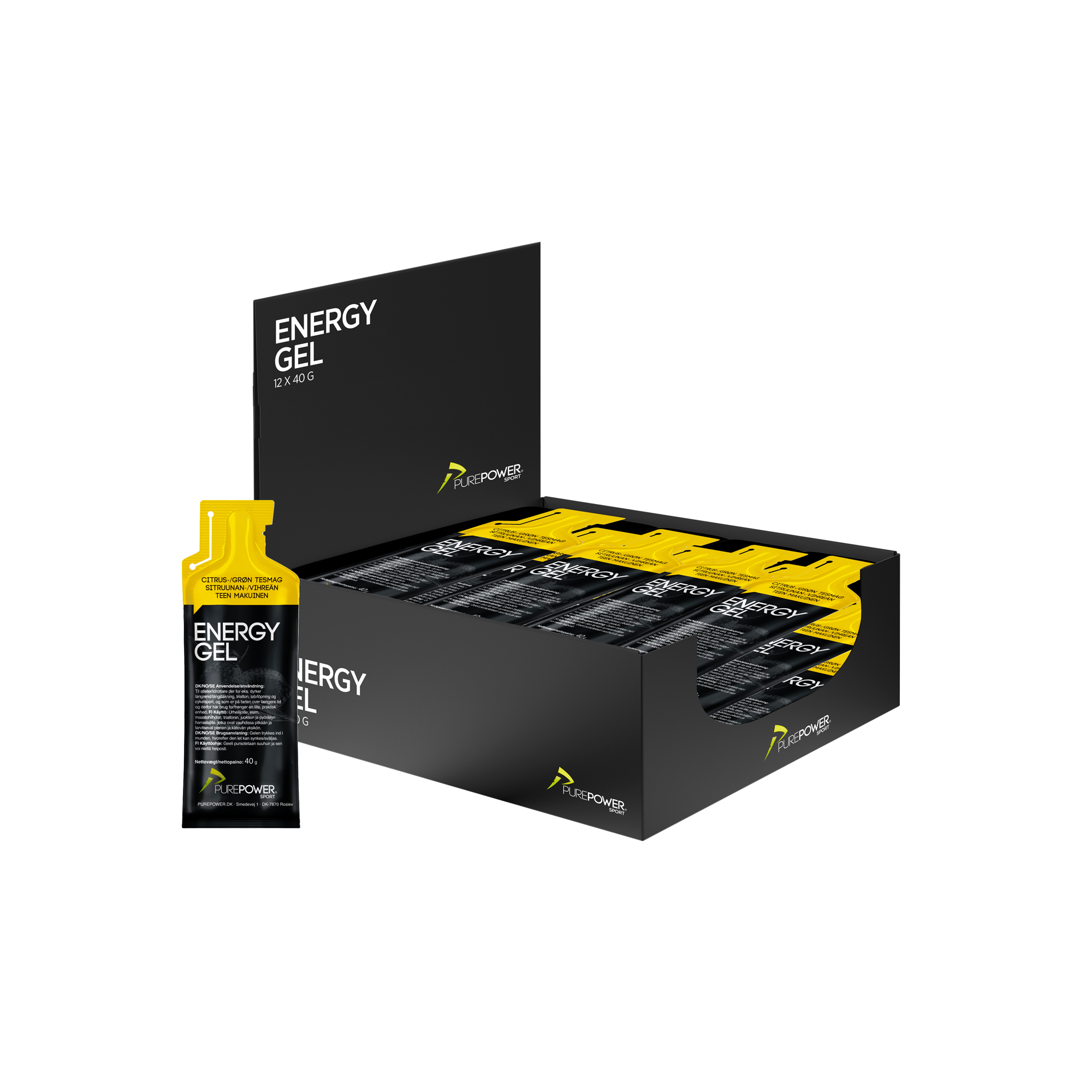 Energy Gel Citrus-/Grøn Te 12x40 g