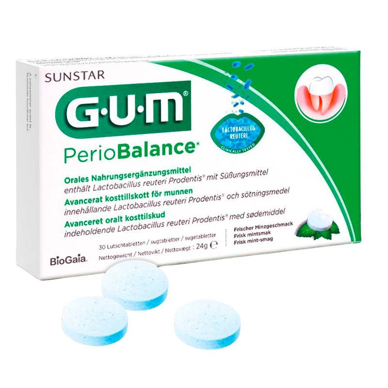 GUM PerioBalance Mælkesyrebakterier (30 sugetabletter)