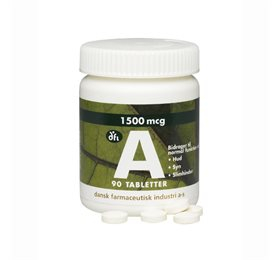 Grønne Vitaminer A-vitamin 1500 mcg (90 tabl)
