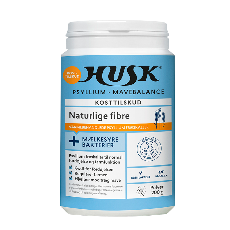 HUSK Psyllium Mavebalance +Mælkesyrebakterier (200 g)
