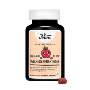 Mælkesyrebakterier - børn Nani - 60 gum.
