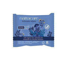 Natracare intim vådservietter 12 stk