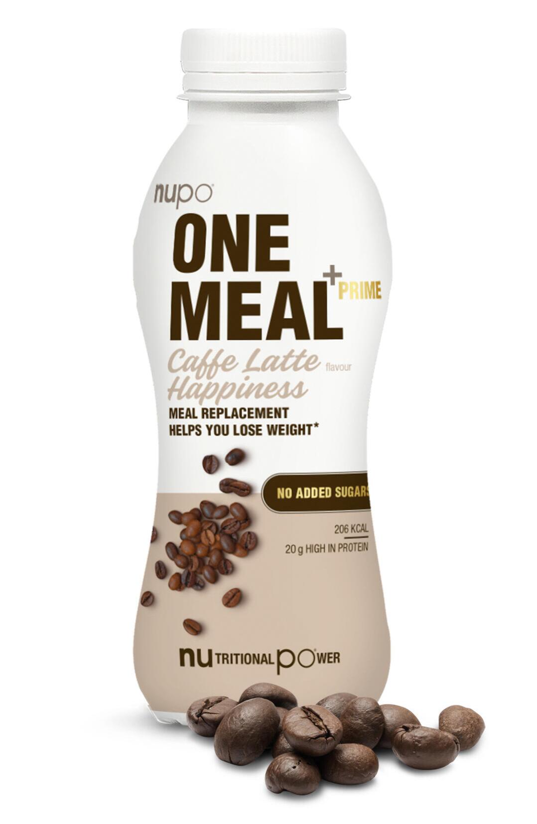 Nupo One Meal +Prime Shake - Caffe Latte Happiness, 330ml.
