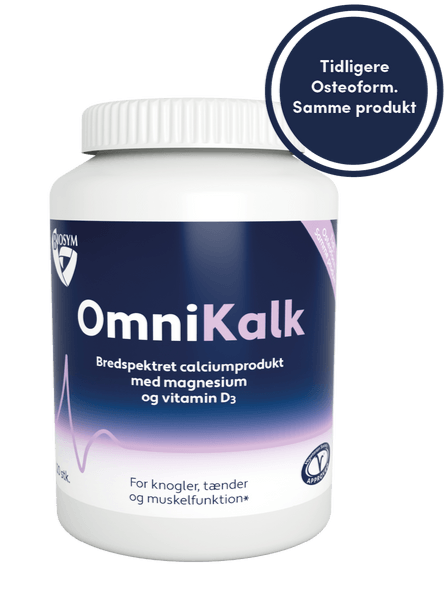 Omnikalk (Osteoform Calcium, Magnesium og D-vitamin) 120tabl.