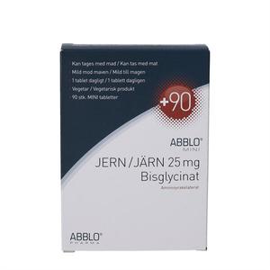 ABBLO Aminocheleret jern, mini 25 mg. - 30 tabletter jerntilskud