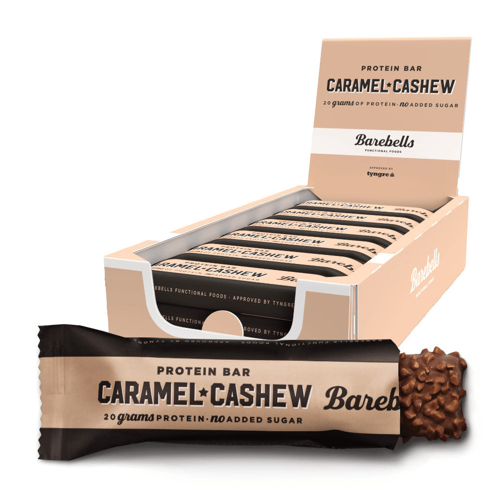 Barebells Protein Bar - Caramel & Cashew (12x 55g) - Proteinbarer