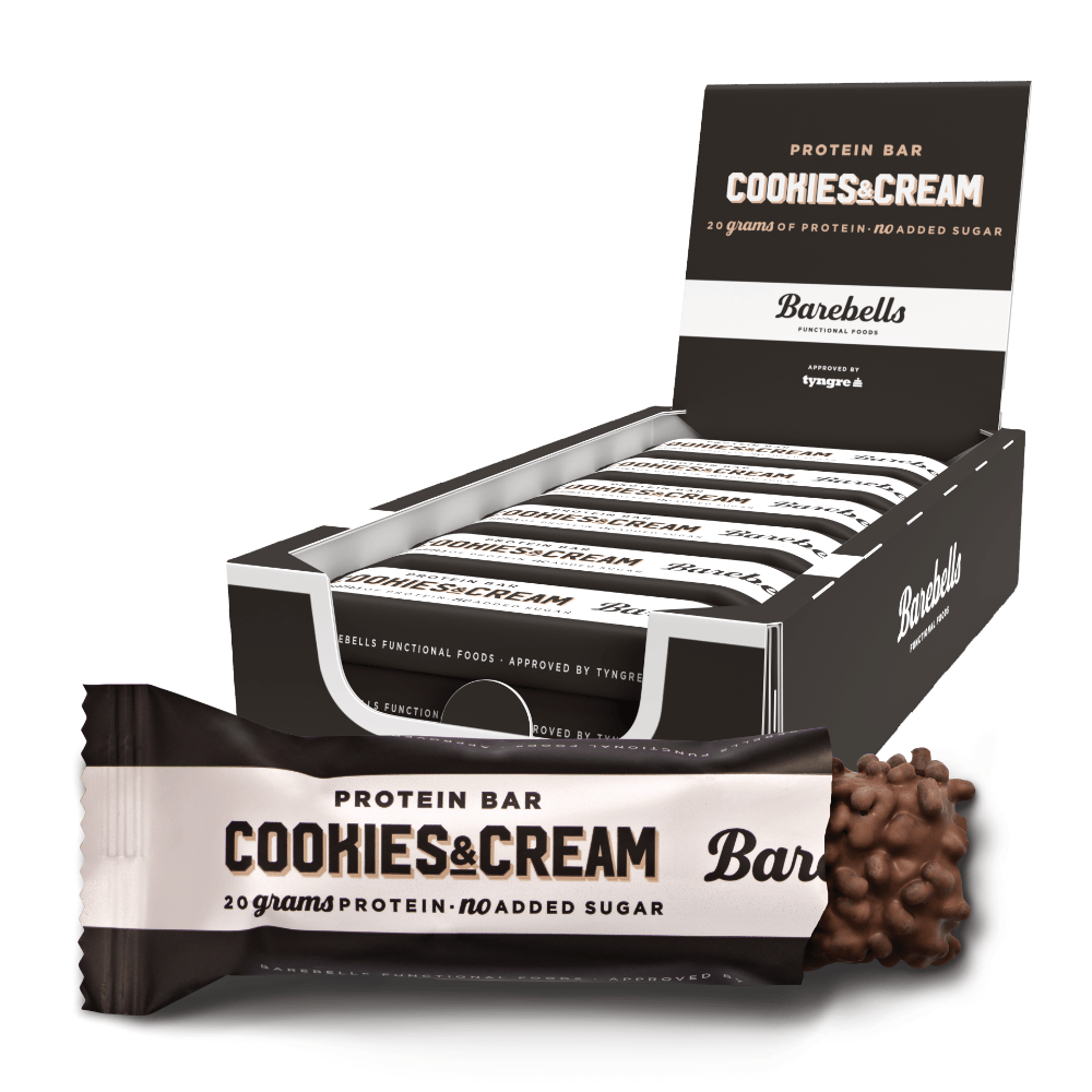 Barebells Protein Bar - Cookies & Cream (12x 55g) - Proteinbarer
