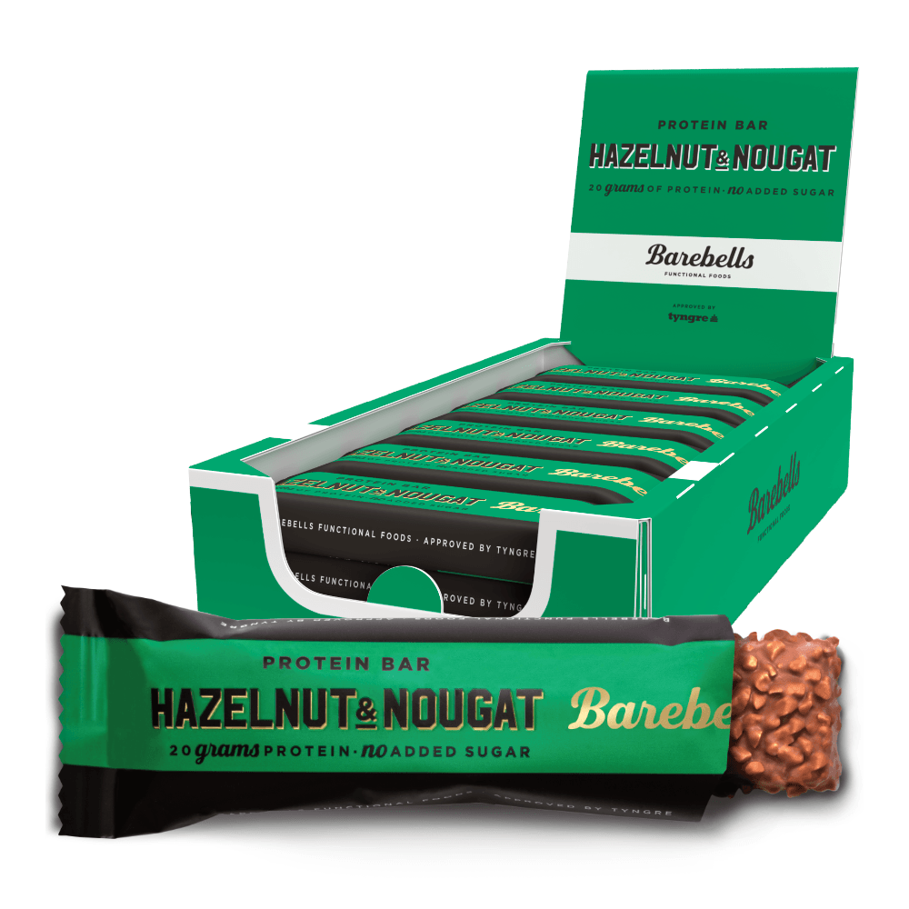 Barebells Protein Bar - Hazelnut & Nougat (12x 55g) - Proteinbarer