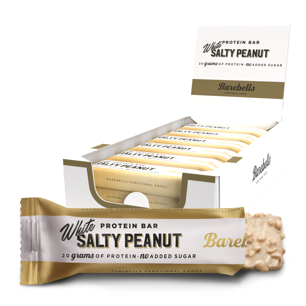 Barebells Protein Bar - White Salty Peanut (12x 55g) - Proteinbarer
