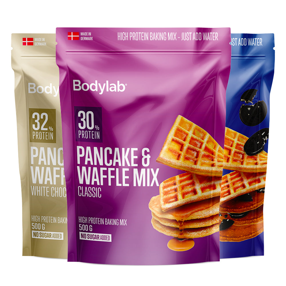 Bodylab Pancake & Waffle Mix - Bland Selv (3x 500g) - Mad- og melprodukter