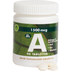 DFI A-vitamin 1500 mcg, - 90 Tabletter
