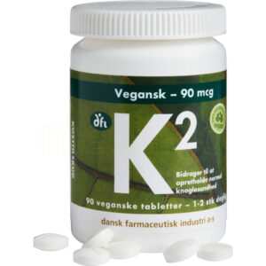 DFI K2 vitamin 90 mcg vegetabilsk - 90 Tabletter