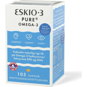 Eskio-3 Fiskeolie - 105 Kapsler