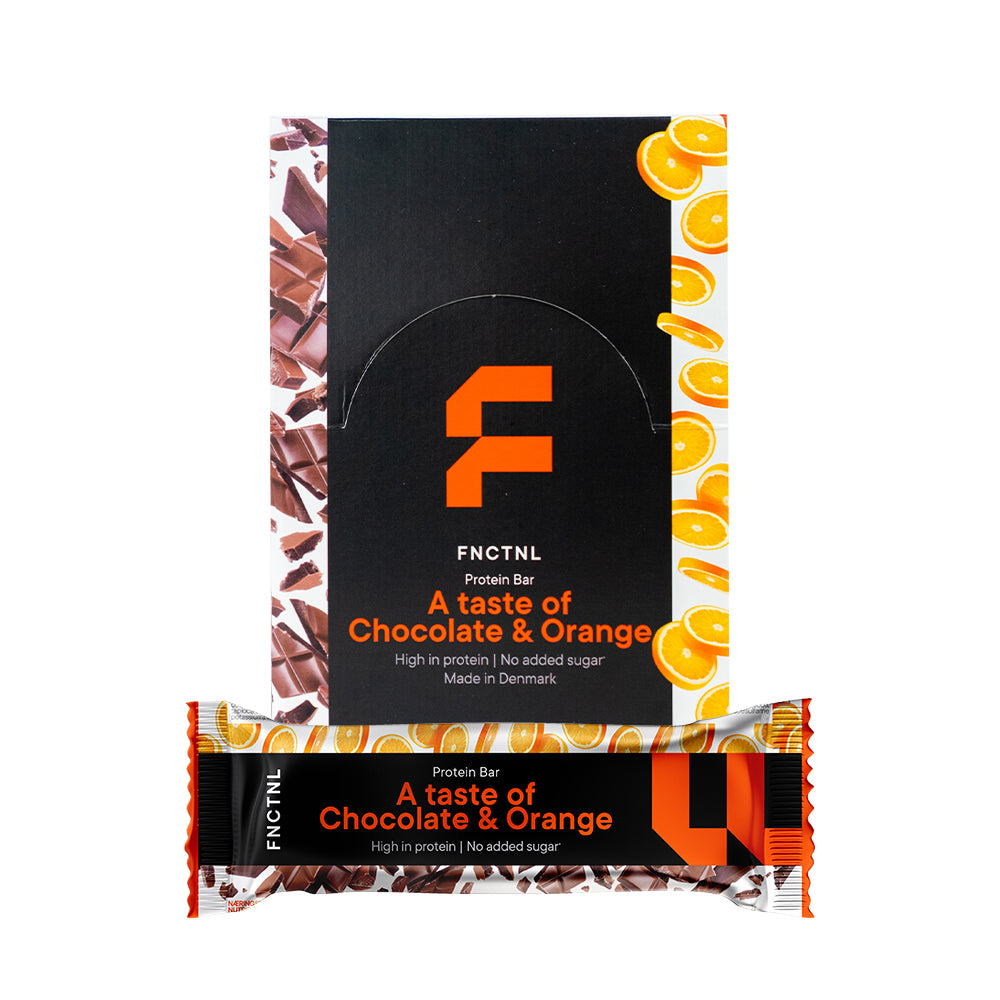 Functional Nutrition Protein Bar - Chocolate & Orange (12x 55g) - Proteinbarer