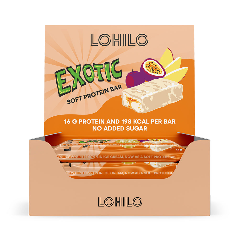 Lohilo Protein Bar - Exotic (12x 55g) - Proteinbarer