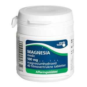 Magnesia 500 mg - 40 tabletter