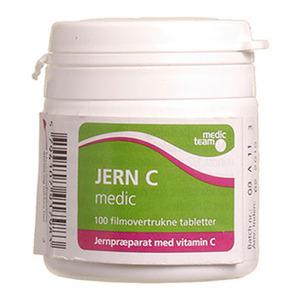 MedicTeam Jern C - 100 tabl. jerntilskud mod jernmangel