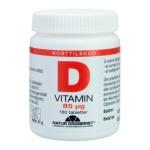 Natur Drogeriet D-Vitamin 85 mcg (180 tabs)