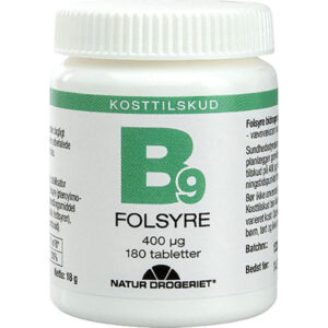 Natur Drogeriet Folsyre Økonomikøb 400 g - 180 Tabletter