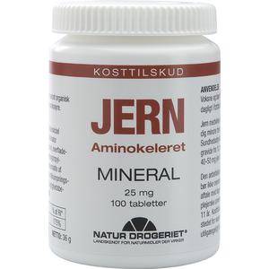Natur-Drogeriet Jern 25 mg - 100 tabl. jerntilskud