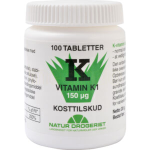 Natur-Drogeriet K1-vitamin 150 Ug - 100 Tabletter