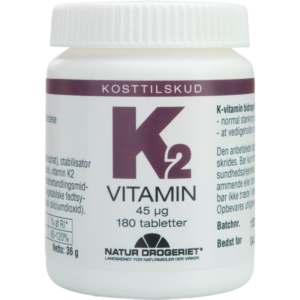 Natur Drogeriet K2 Vitamin 45 ?g (180 tabl)