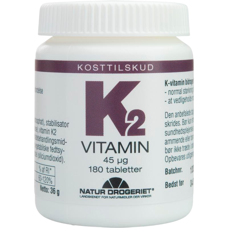 Natur Drogeriet K2 Vitamin 45 ?g (180 tabl)
