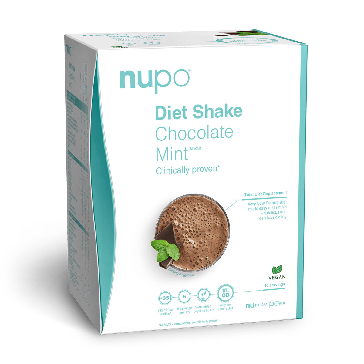 Nupo Diet Shake (320g) - Chocolate Mint - Måltidserstatning