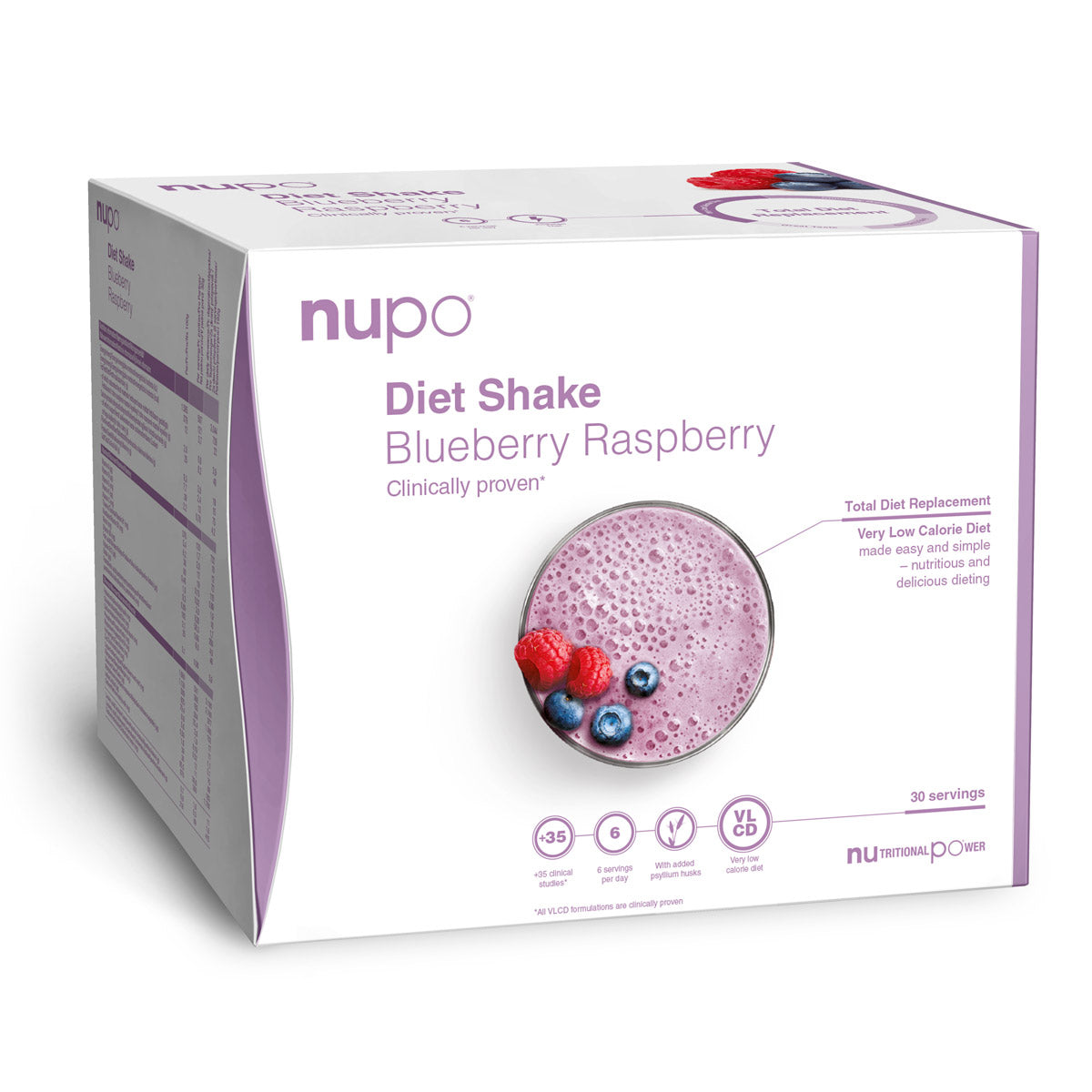 Nupo Diet Shake Value Pack (960g) - Blueberry Raspberry - Måltidserstatning