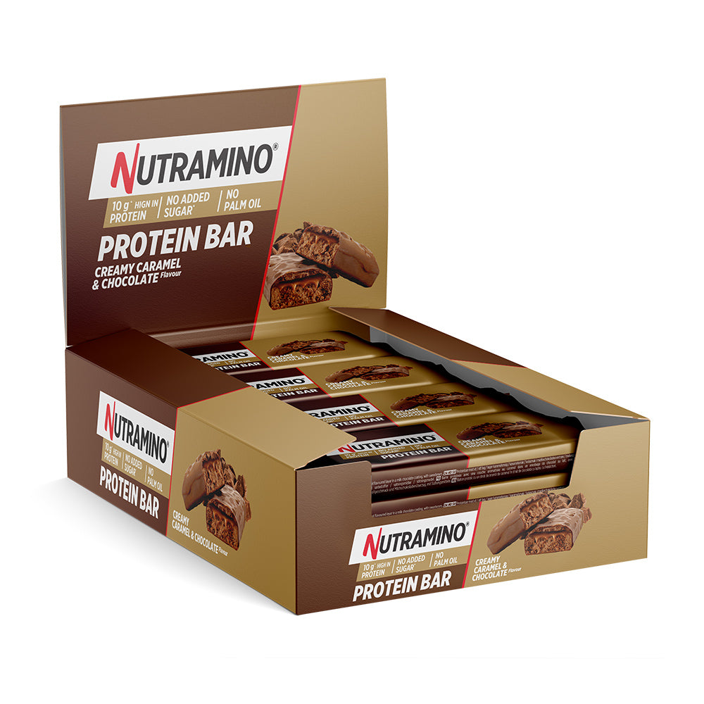 Nutramino Protein Bar - Creamy Caramel & Chocolate (12x55g) - Proteinbarer