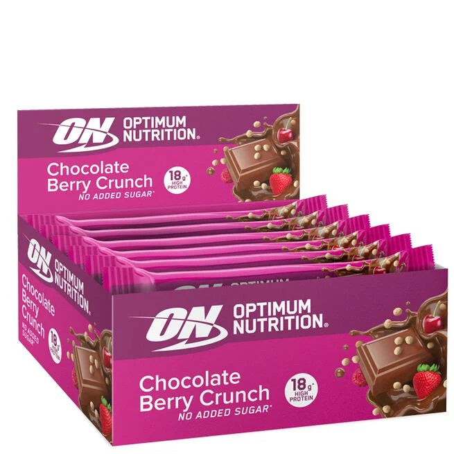 Optimum Nutrition Protein Bar - Chocolate Berry Crunch (10x 55g) - Proteinbarer