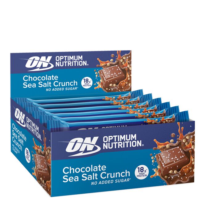 Optimum Nutrition Protein Bar - Chocolate Sea Salt Crunch (10x 55g) - Proteinbarer