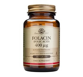 Solgar Folinsyre (Folacin) 400 mcg (250 tabletter)